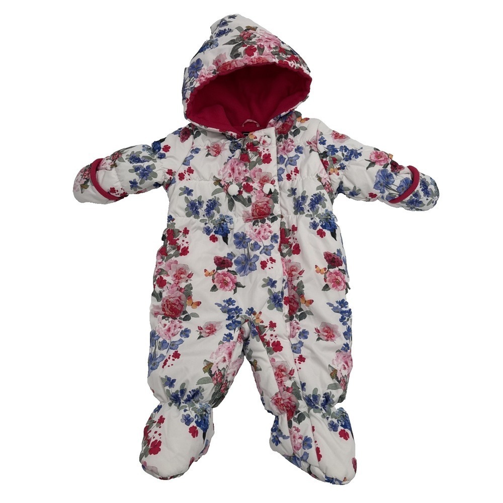 1881 by S Rothschild Baby Girls Floral Snowsuit Bunting 3/6 Months Fairy